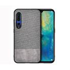 Shockproof Splicing PU + Cloth Protective Case for Huawei P30 (Grey) - 1