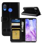 Crazy Horse Texture Horizontal Flip Leather Case for Huawei nova 3, with Wallet & Holder & Card Slots(Black) - 1