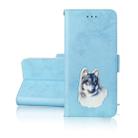 Retro Aluminium Alloy Horizontal Flip Leather Case for Huawei P30 Pro, with Holder & Card Slots & Wallet (Blue) - 1