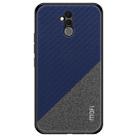 MOFI Shockproof TPU + PC + Cloth Pasted Case for Huawei Mate 20 Lite(Blue) - 1