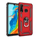 Armor Shockproof TPU + PC Protective Case for Huawei P30 Lite, with 360 Degree Rotation Holder (Red) - 1