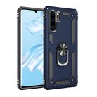 Armor Shockproof TPU + PC Protective Case for Huawei P30 Pro, with 360 Degree Rotation Holder (Blue) - 1