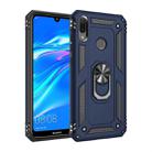Armor Shockproof TPU + PC Protective Case for Huawei Y7 (2019), with 360 Degree Rotation Holder (Blue) - 1