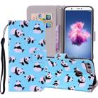 Panda Pattern Colored Drawing Horizontal Flip Leather Case for Huawei P Smart / Enjoy 7S, with Holder & Card Slots & Wallet & Lanyard - 1