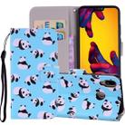 Panda Pattern Colored Drawing Horizontal Flip Leather Case for Huawei P20 Lite, with Holder & Card Slots & Wallet & Lanyard - 1