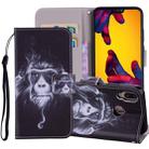 Chimpanzee Pattern Colored Drawing Horizontal Flip Leather Case for Huawei P20 Lite, with Holder & Card Slots & Wallet & Lanyard - 1