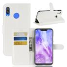 Litchi Texture Horizontal Flip Leather Case for Huawei Nova 3, with Wallet & Holder & Card Slots(White) - 1