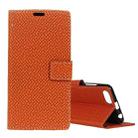 Knit Texture Horizontal Flip Leather Case for Huawei Y5 2018 / Y5 Prime 2018 / Honor 7S / Honor Play 7, with Holder & Card Slots & Photo Frame (Brown) - 1