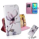 Magnolia Flower Pattern Coloured Drawing Horizontal Flip Leather Case for Huawei Mate 20 Pro, with Holder & Card Slots & Wallet - 1