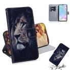 Lion Pattern Coloured Drawing Horizontal Flip Leather Case for Huawei P30, with Holder & Card Slots & Wallet - 1