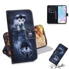 Wolf and Dog Pattern Coloured Drawing Horizontal Flip Leather Case for Huawei P30, with Holder & Card Slots & Wallet - 1