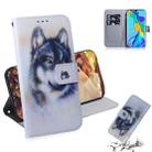 White Wolf Pattern Coloured Drawing Horizontal Flip Leather Case for Huawei P30 Pro, with Holder & Card Slots & Wallet - 1