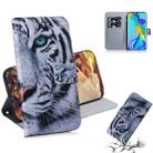 Tiger Pattern Coloured Drawing Horizontal Flip Leather Case for Huawei P30 Pro, with Holder & Card Slots & Wallet - 1