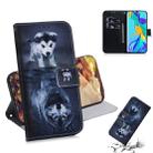 Wolf and Dog Pattern Coloured Drawing Horizontal Flip Leather Case for Huawei P30 Pro, with Holder & Card Slots & Wallet - 1