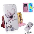 Magnolia Flower Pattern Coloured Drawing Horizontal Flip Leather Case for Huawei P30 Pro, with Holder & Card Slots & Wallet - 1