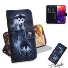 Wolf and Dog Pattern Coloured Drawing Horizontal Flip Leather Case for Huawei Honor View 20, with Holder & Card Slots & Wallet - 1