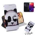 Panda Pattern Coloured Drawing Horizontal Flip Leather Case for Huawei Honor View 20, with Holder & Card Slots & Wallet - 1