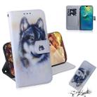 White Wolf Pattern Coloured Drawing Horizontal Flip Leather Case for Huawei Mate 20, with Holder & Card Slots & Wallet - 1