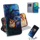 Oil Painting Owl Pattern Coloured Drawing Horizontal Flip Leather Case for Huawei Mate 20, with Holder & Card Slots & Wallet - 1