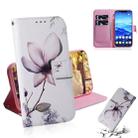 Magnolia Flower Pattern Coloured Drawing Horizontal Flip Leather Case for Huawei Mate 20 Lite, with Holder & Card Slots & Wallet - 1