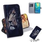 Lion Pattern Coloured Drawing Horizontal Flip Leather Case for Huawei Mate 20 X, with Holder & Card Slots & Wallet - 1