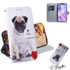 Pug Pattern Coloured Drawing Horizontal Flip Leather Case for Huawei Nova 3, with Holder & Card Slots & Wallet - 1