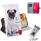 Pug Pattern Coloured Drawing Horizontal Flip Leather Case for Huawei Nova 4, with Holder & Card Slots & Wallet - 1