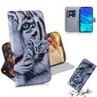 Tiger Pattern Coloured Drawing Horizontal Flip Leather Case for Huawei P Smart (2019) / Honor 10 Lite, with Holder & Card Slots & Wallet - 1