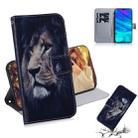 Lion Pattern Coloured Drawing Horizontal Flip Leather Case for Huawei P Smart (2019) / Honor 10 Lite, with Holder & Card Slots & Wallet - 1