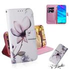 Magnolia Flower Pattern Coloured Drawing Horizontal Flip Leather Case for Huawei P Smart (2019) / Honor 10 Lite, with Holder & Card Slots & Wallet - 1