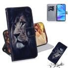 Lion Pattern Coloured Drawing Horizontal Flip Leather Case for Huawei P30 Lite / Nova 4e, with Holder & Card Slots & Wallet - 1