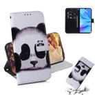 Panda Pattern Coloured Drawing Horizontal Flip Leather Case for Huawei P30 Lite / Nova 4e, with Holder & Card Slots & Wallet - 1