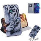 Tiger Pattern Coloured Drawing Horizontal Flip Leather Case for Huawei Y7 Prime (2019) / Y7 Pro (2019) / Enjoy 9, with Holder & Card Slots & Wallet - 1