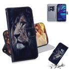 Lion Pattern Coloured Drawing Horizontal Flip Leather Case for Huawei Y7 Prime (2019) / Y7 Pro (2019) / Enjoy 9, with Holder & Card Slots & Wallet - 1