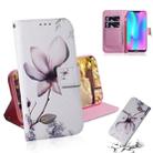 Magnolia Flower Pattern Coloured Drawing Horizontal Flip Leather Case for Huawei Honor 8C, with Holder & Card Slots & Wallet - 1