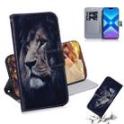 Lion Pattern Coloured Drawing Horizontal Flip Leather Case for Huawei Honor 8X, with Holder & Card Slots & Wallet - 1