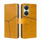 For Huawei Enjoy 60 Pro / nova 11i / Maimang 20 Geometric Stitching Flip Leather Phone Case (Yellow) - 1