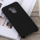 Solid Color Full Coverage Liquid Silicone Back Case for Huawei Mate 20 Lite (Black) - 1