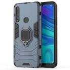 PC + TPU Shockproof Protective Case for Huawei P Smart Z / Y9 Prime (2019), with Magnetic Ring Holder (Navy Blue) - 1