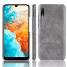 Shockproof Litchi Texture PC + PU Protective Case for Huawei Y6 Pro (2019) (Grey) - 1