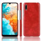 Shockproof Litchi Texture PC + PU Protective Case for Huawei Y6 Pro (2019) (Red) - 1