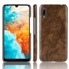 Shockproof Litchi Texture PC + PU Protective Case for Huawei Y6 Pro (2019) (Brown) - 1