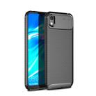 Carbon Fiber Texture Shockproof TPU Case for Huawei Honor 8S (Black) - 1