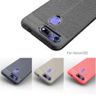 Litchi Texture TPU Shockproof Case for Huawei Honor V20(Black) - 6