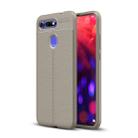Litchi Texture TPU Shockproof Case for Huawei Honor V20(Grey) - 1
