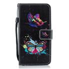 Colorful Butterfly Pattern Horizontal Flip Leather Case for Huawei Enjoy 9, with Holder & Card Slots & Wallet - 1