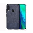 Shockproof Splicing PU + Cloth Protective Case for Huawei Y9 (2019) (Blue) - 1