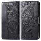 Butterfly Love Flowers Embossing Horizontal Flip Leather Case for Huawei Mate 20 Pro, with Holder & Card Slots & Wallet (Black) - 1