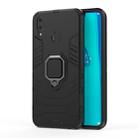 Shockproof PC + TPU Case with Magnetic Ring Holder for Huawei Y9 (2019) / Enjoy 9 Plus(Black) - 1