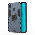 Shockproof PC + TPU Case with Magnetic Ring Holder for Huawei Y9 (2019) / Enjoy 9 Plus(Navy Blue) - 1